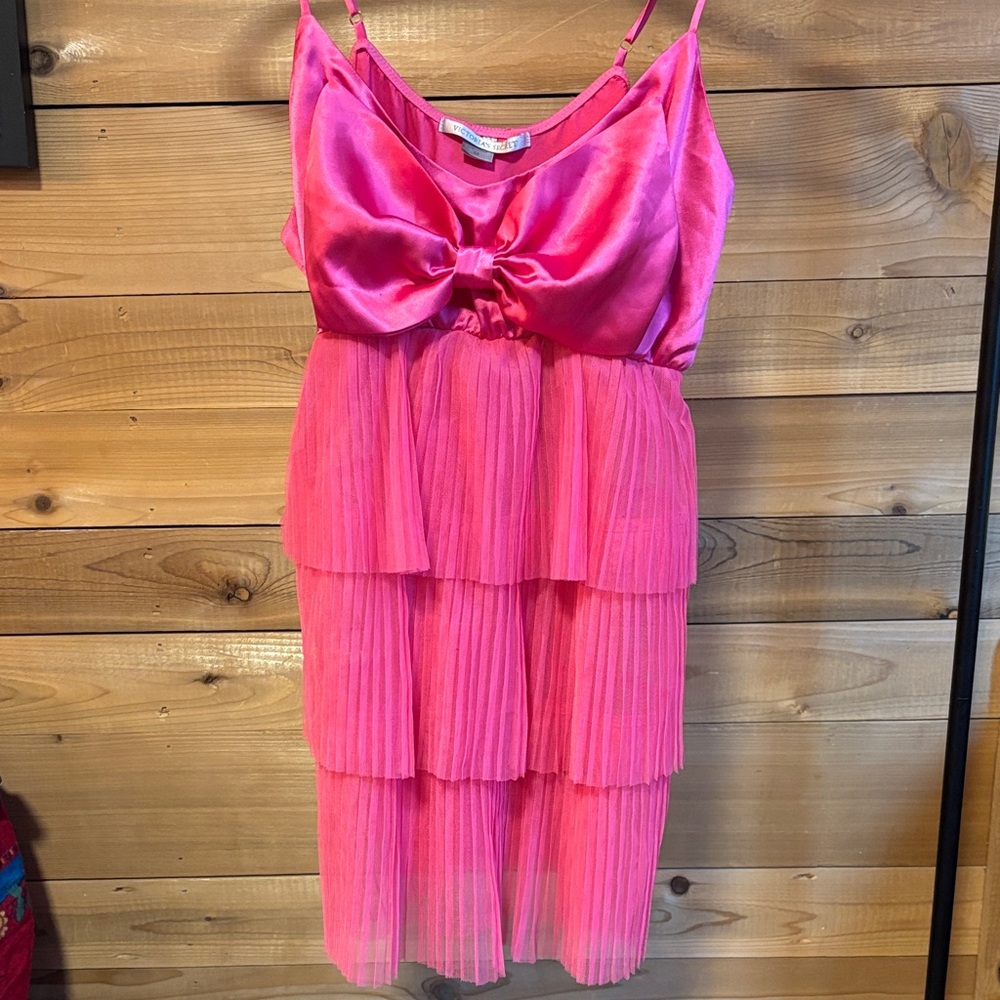 Victoria's Secret Vintage Pink Layered Babydoll Dress